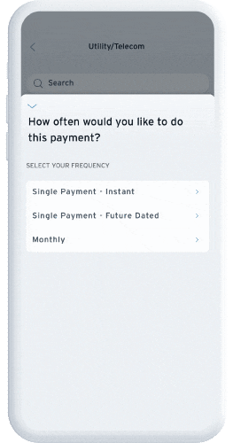 Select your payment frequency