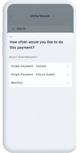 Select your payment frequency